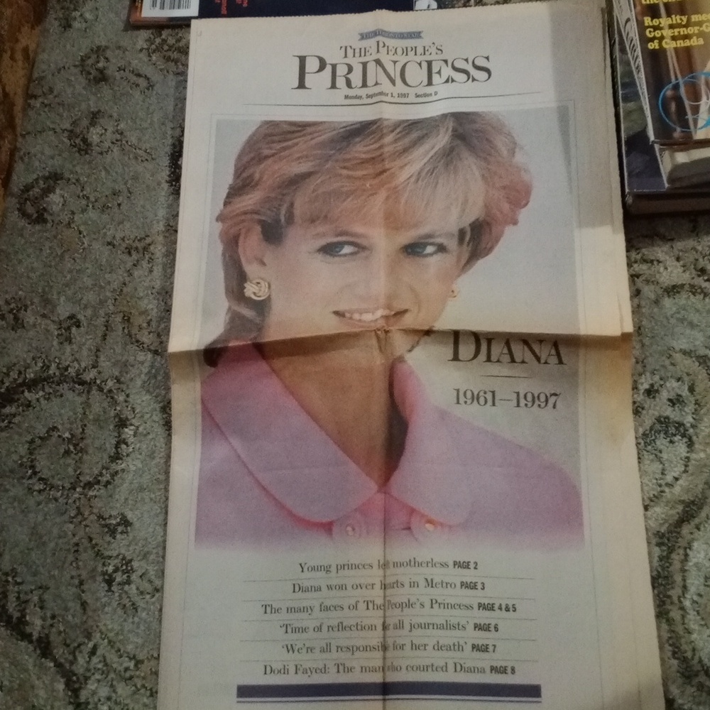 The People's Princess Commemorative Newspaper
